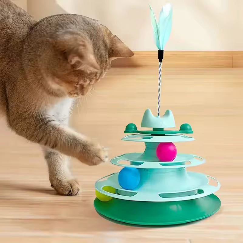 Interactive Track Ball Tower Toy