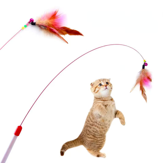 Feather Wand Teaser Toy